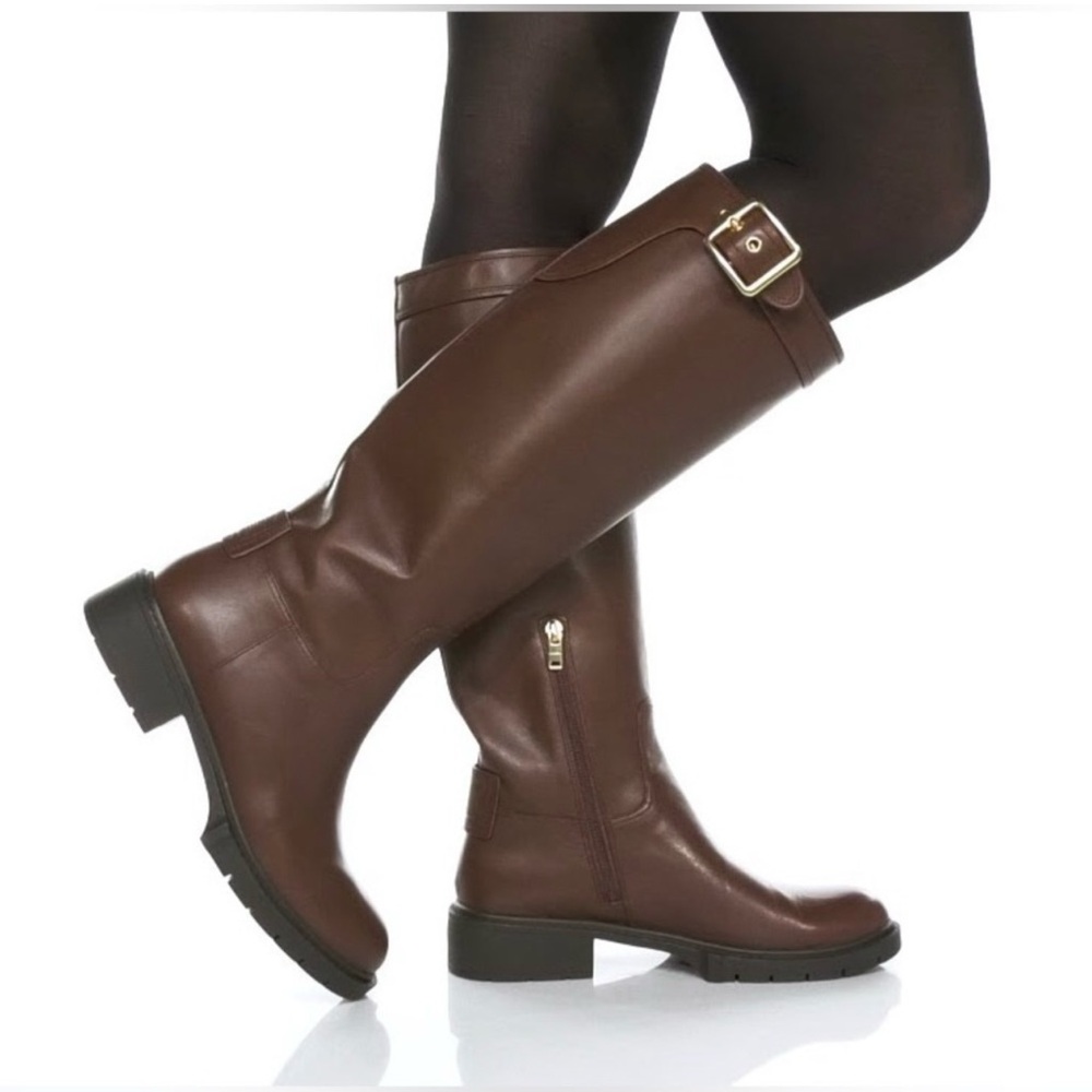 Coach Leigh Tall Leather Boot - Picture 2 of 10